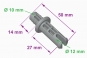 plan TENON CLIP 10/12 mm pour embout de lattes