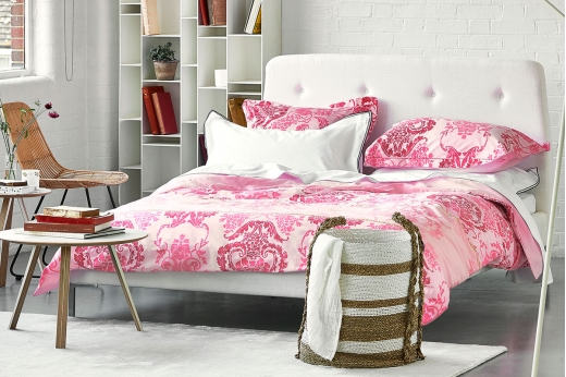 linge de lit satin KASHGAR ORCHIDEE