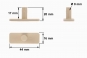 CACHE AGRAFES à tenon - plan