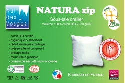 sous-taie NATURA ZIP