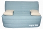 banquette BZ ATLANTIC - tissu AQUA 445 (traité H2OH - nettoyage à l'eau)