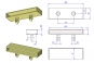 embout CADRALAT 8380 - monolatte 83 x 8 - dimensions