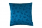 coussin EMPIRE bleu paon - BLANC DES VOSGES