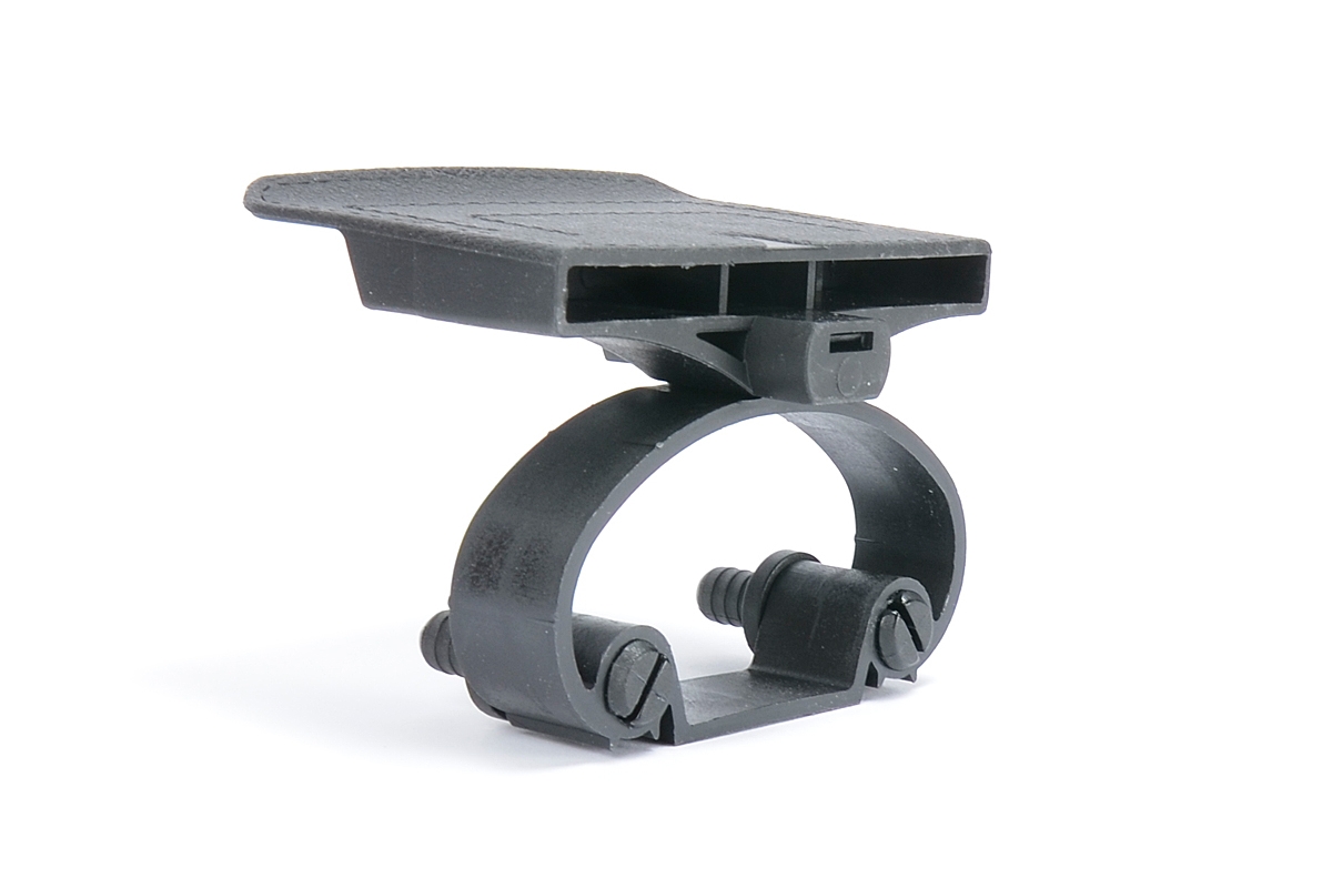 10 Supports De Latte Triple Pour Sommier 38x8 Mm - Embout Long Flexible Noir, Fixation Par Tenon