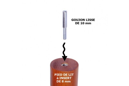 GOUJON LISSE 10 mm