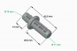 plan tenon 10/11 mm pour embout de latte