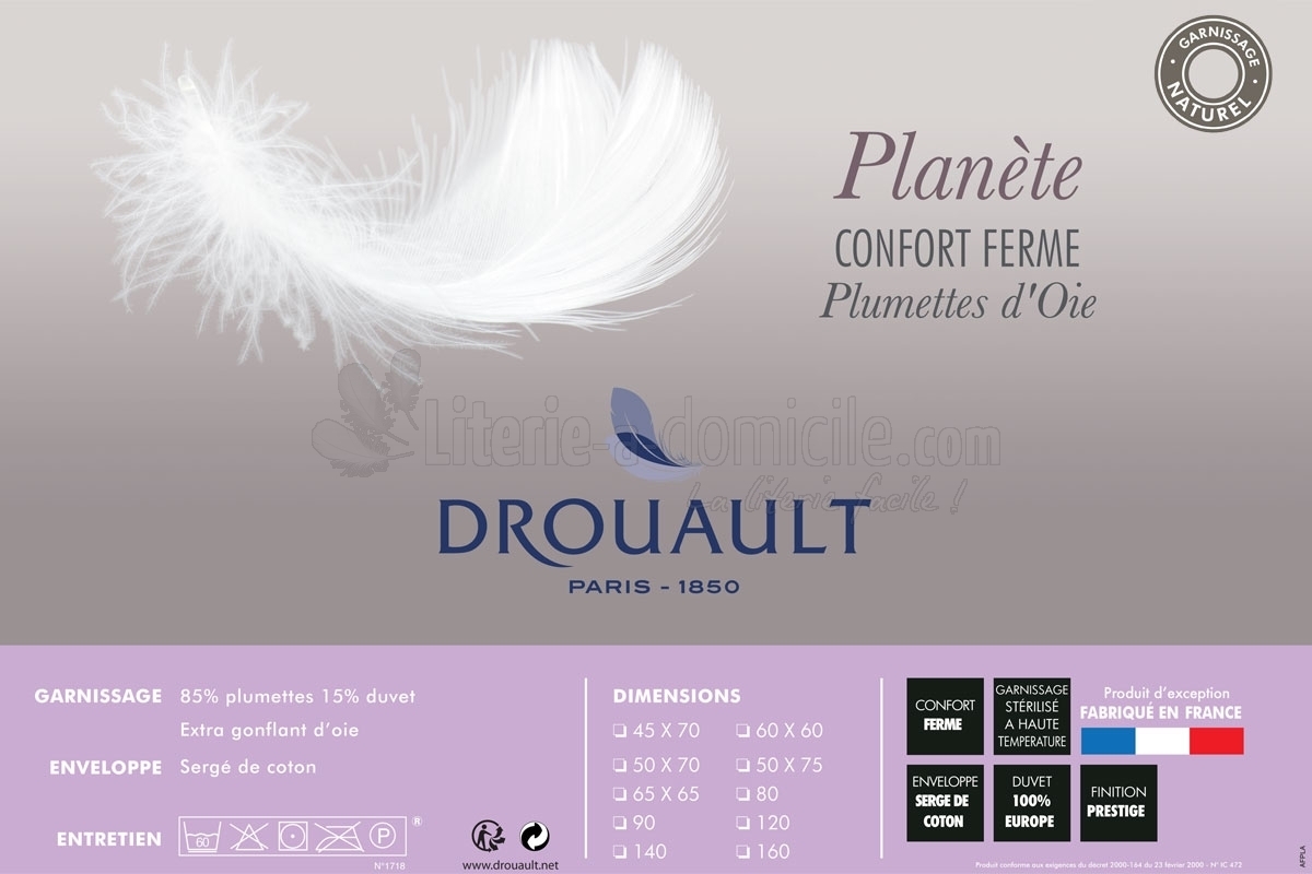 Comment bien choisir vos oreillers en plume ?, Oreiller plume Drouault