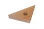 MASSE D'ANGLE bois triangulaire insert M8