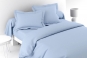 linge de lit uni PERCALE azur - VEXIN par ANNE DE SOLENE 