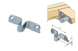 platine supérieure verticale à ailes MULTIFLEX à visser