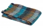 Plaid mohair mélangé DUNDEE bleu paon - TOISON D'OR