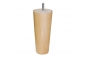 pied de lit conique 17cm - VERNI NATUREL