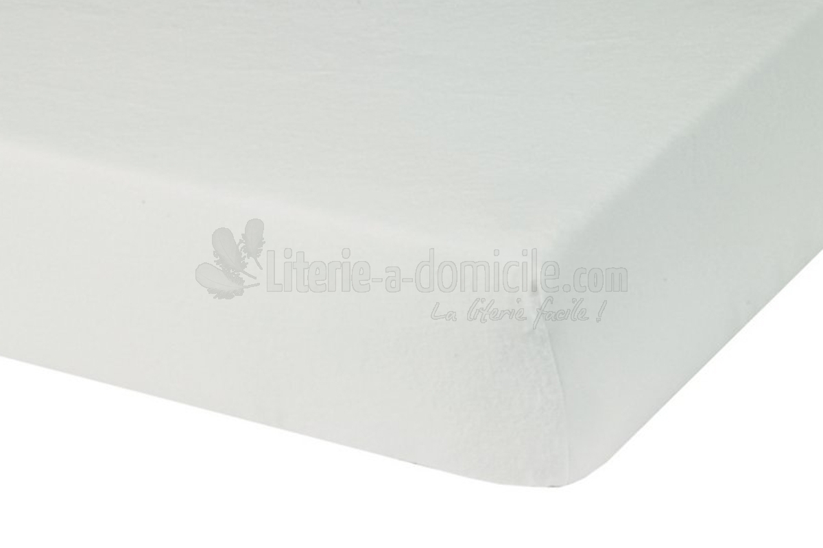 Housse de matelas blanche ép 13 cm polyuréthane M1 140x200 cm