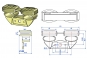 embout KHEOPS court 2000 - bilattes 38 x 8 - plan