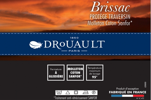 Sous-taie de traversin BRISSAC - DROUAULT