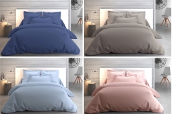 linge de lit uni COTON PERCALE - ANNE DE SOLENE