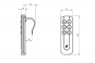 dimensions de la télécommande sans fil pour moteur AXISDRIVE 6500 RF