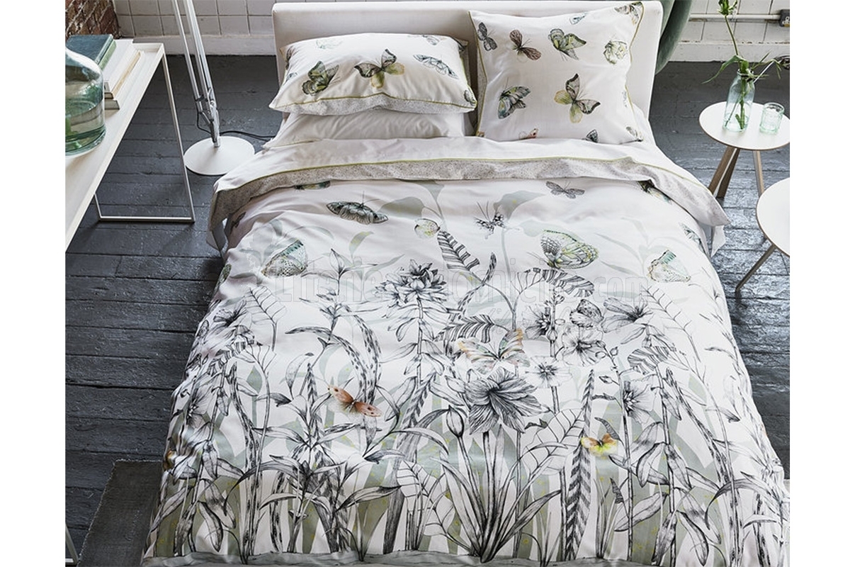 Linge de lit satin PAPILLONS BIRCH - DESIGNERS GUILD