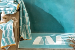 serviette invité 30x50 BANQUISE turquoise - SCION LIVING