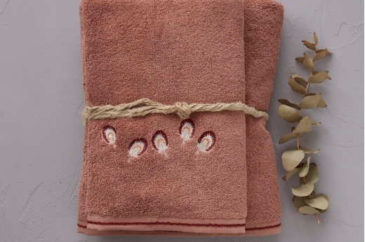 Linge de bain FRANCESCA TERRE ROSE - SYLVIE THIRIEZ Linge de bain FRANCESCA TERRE ROSE - SYLVIE THIRIEZ