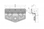 SUPPORT EQUERRE B40 pour moteur MOSYS