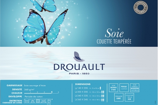 couette SOIE LUXE tempérée - DROUAULT