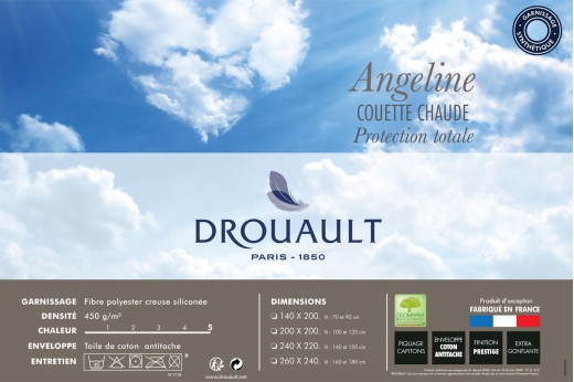 couette ANGELINE Protect Total 450 - hiver (fin de série) - DROUAULT couette ANGELINE Protect Total 450 - hiver (fin de série) - DROUAULT