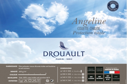 couette ANGELINE Protect Total 450 gr hiver - DROUAULT