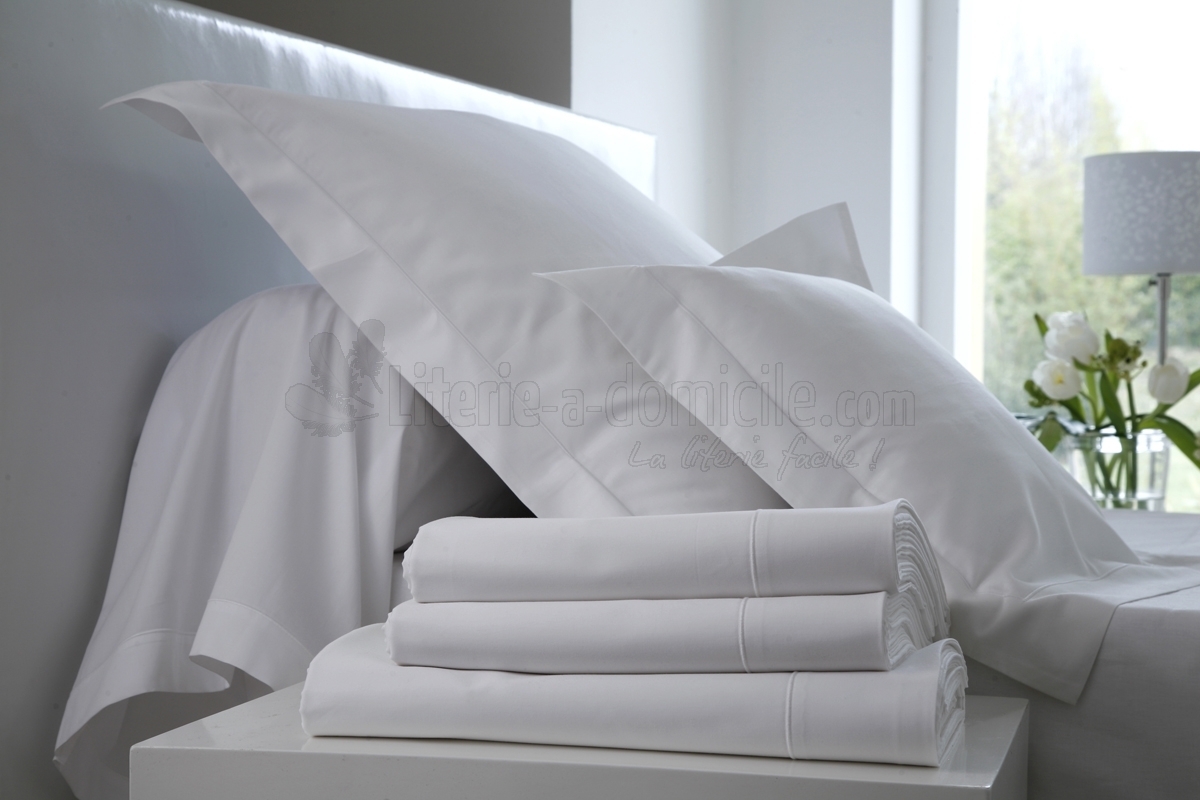 Protège oreiller professionnel hébergement foyer blanc Coton et