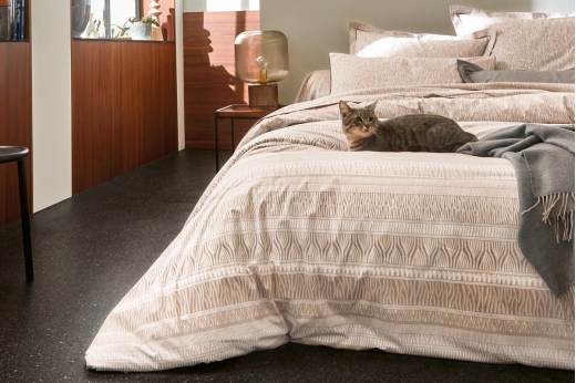 Linge de lit KHEOPS SABLE - BLANC DES VOSGES Linge de lit KHEOPS SABLE - BLANC DES VOSGES