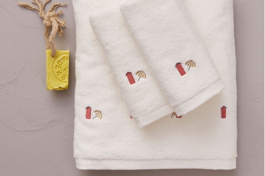 Linge de bain BAIN DE MER CRÈME - SYLVIE THIRIEZ Linge de bain BAIN DE MER CRÈME - SYLVIE THIRIEZ