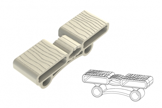 embout ZEBRA-T court - bilattes 38 x 8