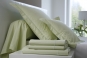 drap housse COTON PERCALE UNIE - bonnet 35 cm - BLANC DES VOSGES (anis)