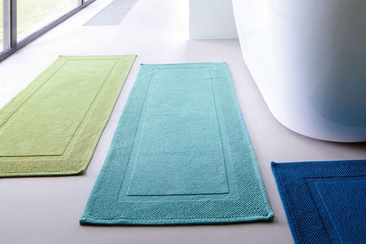 Tapis de bain uni 50 x 60cm - COMORES par BLANC DES VOSGES