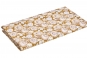 Drap plat INDIENNE OCRE - BLANC DES VOSGES