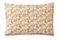 Taie d'oreiller rectangulaire recto INDIENNE OCRE - BLANC DES VOSGES