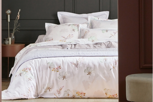Linge de lit DELICATESSE PERLE - BLANC DES VOSGES Linge de lit DELICATESSE PERLE - BLANC DES VOSGES