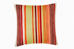 Coussin ARC EN CIEL bourgogne - BLANC DES VOSGES