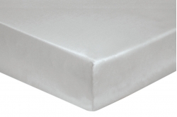 drap housse coton gris perle (fin de série)