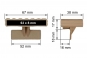 embout ELEGANT 1036 - monolatte 63 x 8