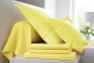 linge de lit uni percale citron - BLANC DES VOSGES