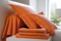 linge de lit uni percale paprika - BLANC DES VOSGES