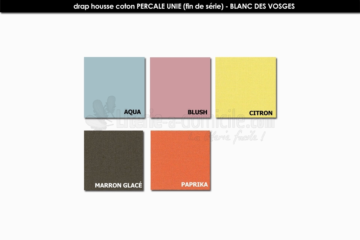 Tissu en Coton pour Drap en 2m80 - Blanc X 50cm | Tissus Bensimon