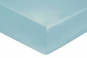 drap housse COTON PERCALE UNIE aqua- BLANC DES VOSGES