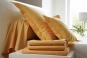 linge de lit UNI COTON PERCALE ocre - BLANC DES VOSGES