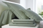 linge de lit UNI COTON PERCALE sauge - BLANC DES VOSGES