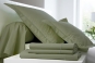 drap housse grand bonnet UNI COTON PERCALE soft - BLANC DES VOSGES (kaki)