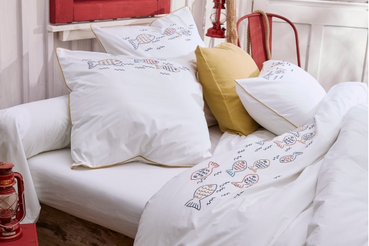 Parure de lit HAPPY FISH de SYLVIE THIRIEZ