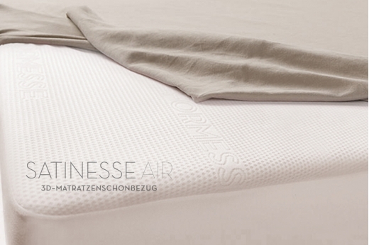 protège-matelas 3D SATINESSE AIR SILVER pour surmatelas de FORMESSE