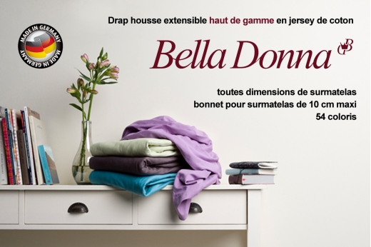 drap housse BELLA DONNA jersey pour surmatelas